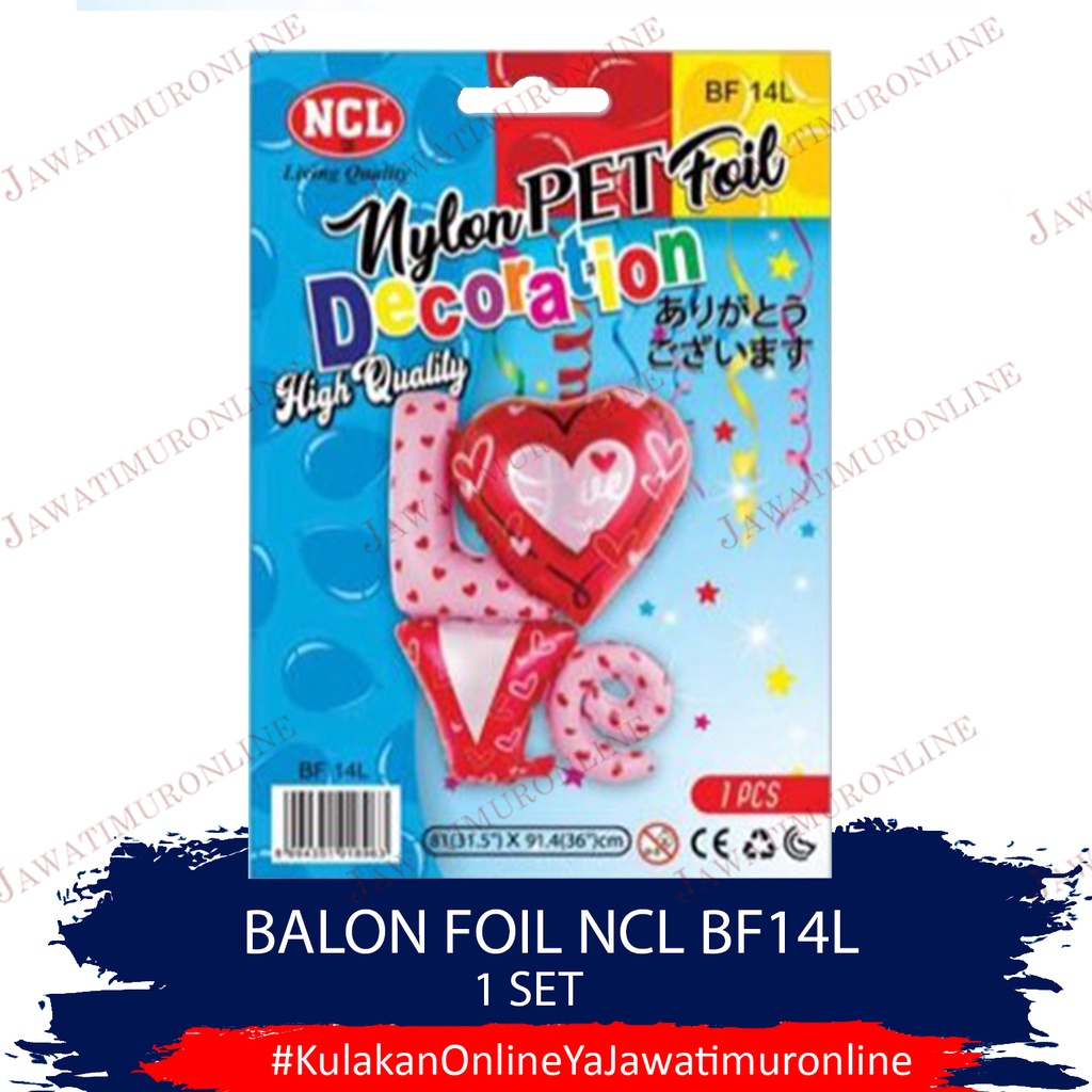 Balon Foil Love BF14L 81 x 91 cm