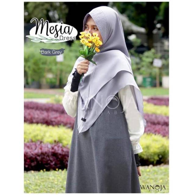 Gamis Polos Cantik Syari Murah Meisa Dress by Wanoja