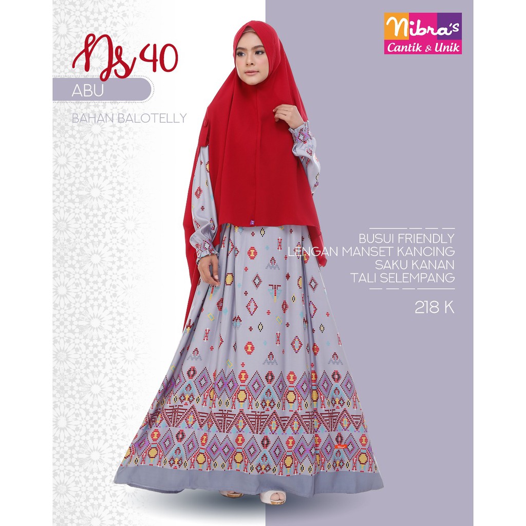 Nibras Gamis Syar'i NS 40