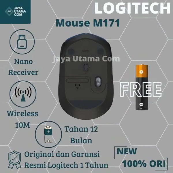 Logitech Mouse M171 Wireless ORIGINAL