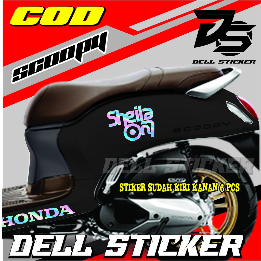 Stiker Cutting Stiker Scoopy SHEILA ON 7 / Cutting Cticker Scoopy / Cutting Striping Scoopy PRESTIGE