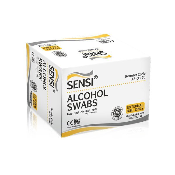 Alkohol Swab SENSI / Sensi Alkohol Swab / Tisu Alkohol