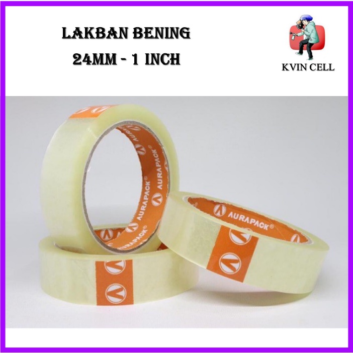 

ISOLASI / SOLATIP / SELOTIP / LAKBAN BENING LEBAR 24 MM 1 INCH