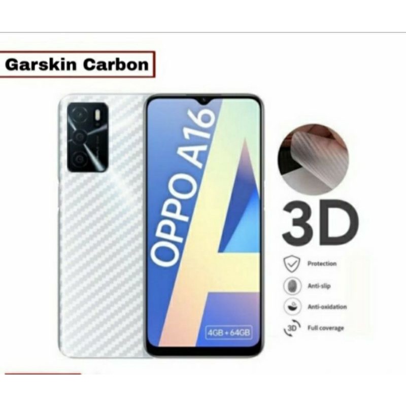 GARSKIN Carbon Skin Guard OPPO Series A16 & A54