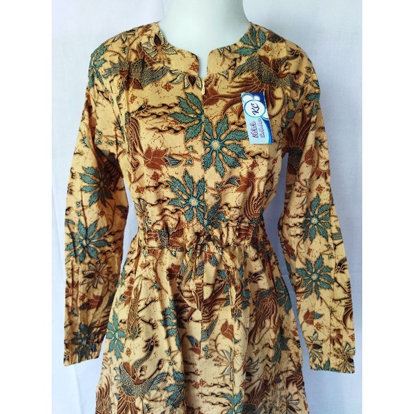 Long Dress Gamis Katun Batik Tradisional Kualitas Premium Pakaian Muslim Wanita Modern Fashion Remaj