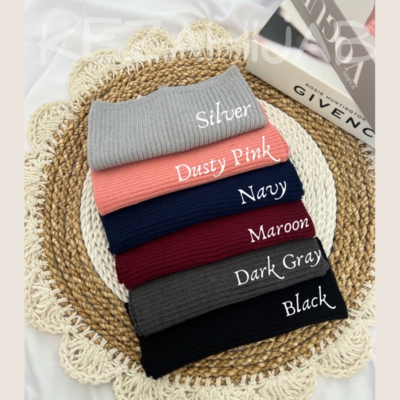 CIPUT RAJUT ANYSA/ SALUR RAJUT Anysa premium Polos / Salur Hijab