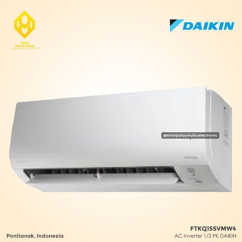 Daikin AC Premium Inverter 1/2 PK Thailand -  FTKQ15SVM4 / FTKQ 15 SVM4
