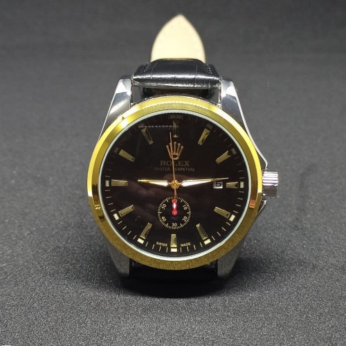 Jam Tangan Pria Rolex Automatic Second Bawah Aktif Tali Kulit