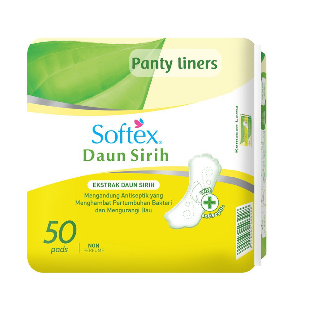 Softex Pantyliner Daun Sirih 50s pantiliner pembalut tipis harian antyliners panty liners wanita