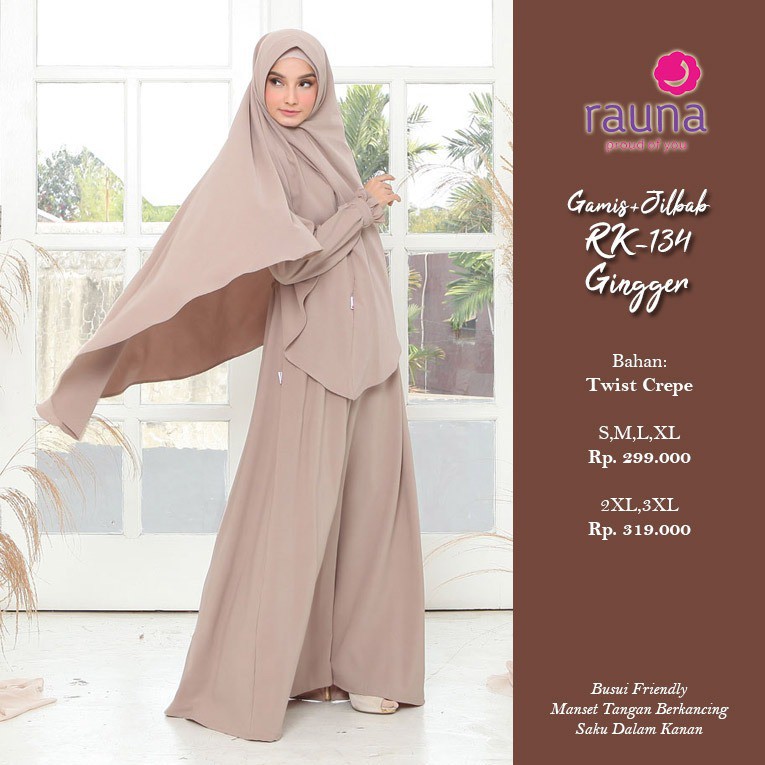 Gamis Syari Rauna RK 134 |  GAMIS SET HIJAB