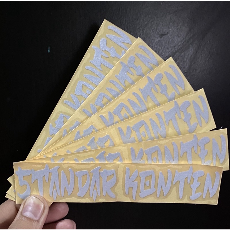 Sticker Stiker Cutting Motor Model Standar Konten