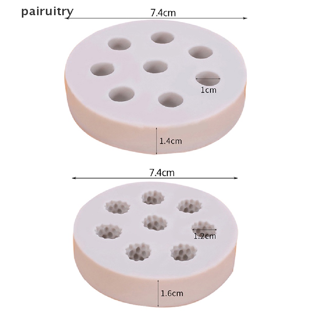 Cetakan Kue Bentuk Raspberry Blueberry 3D Bahan Silikon Untuk Dekorasi