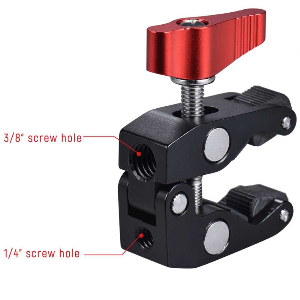 Hot Promo ! Andoer Ball Head Clamp Magic Arm Kamera 1/4 Thread for LED Light 1420