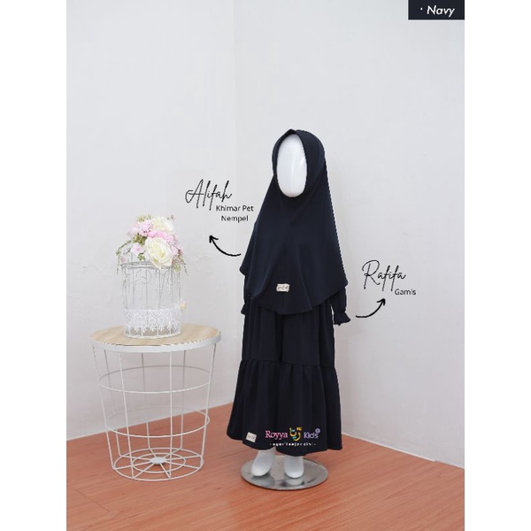 Alifah khimar anak by royya kids / jilbab anak / jilbab bayi / khimar anak / jilbab jersey anak / ji