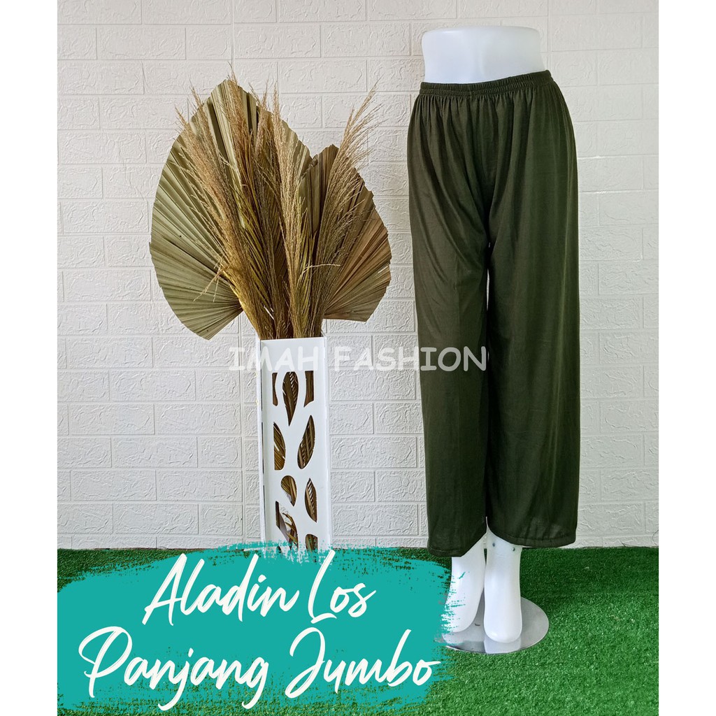 CELAMIS PANJANG TANPA KARET CELANA ALADIN PANJANG TANPA KARET BAHAN KAOS CELANA PANJANG WANITA XL-XXL BB 40-90kg