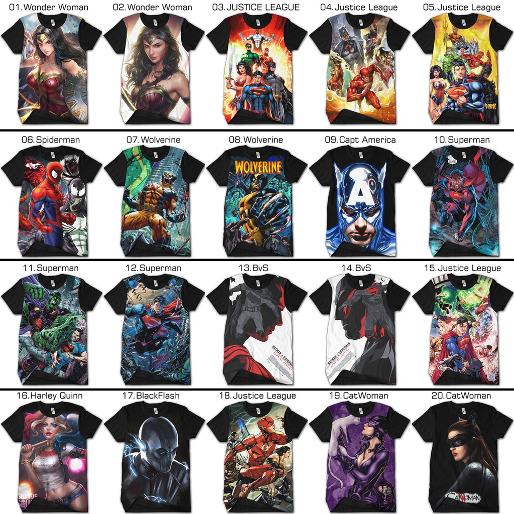 kaos anime campur superhero