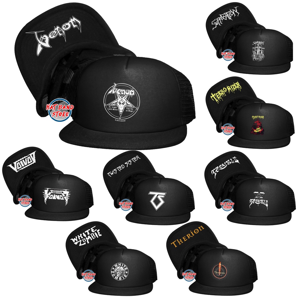 Topi Band / Topi Band Metal / Topi Band Metal Part 12 / Topi Trucker / Topi Snapback / Topi Jaring S