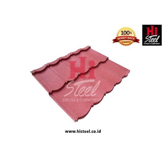 Genteng Metal Pasir Multiroof 2 X 5 X 0.40mm - Pretty Maroon
