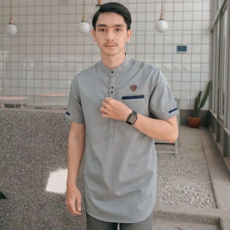 Koko Kurta Lengan Pendek Matt Katun  Adem Tebal Terlaris