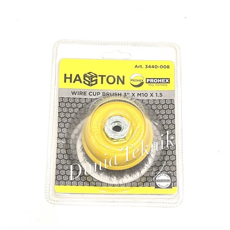 HASSTON Prohex Sikat Kawat Mangkok 3” Wire Cup Brush Sikat Mangkok Gerinda Bor Cup Brush Wheel Brush