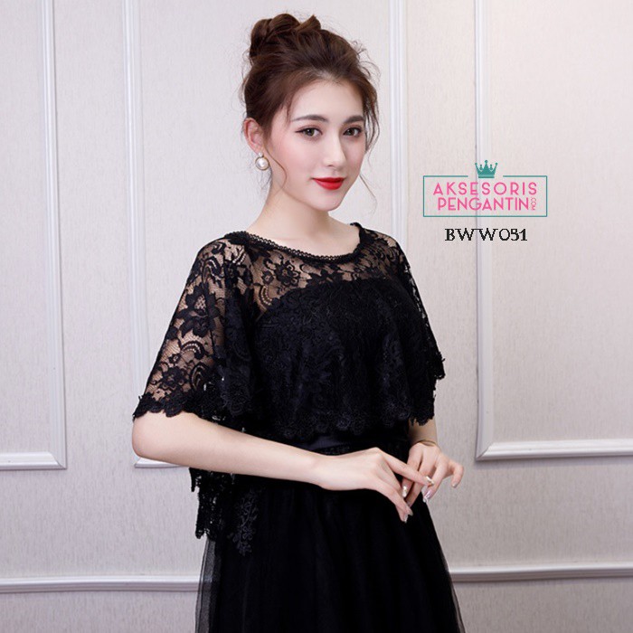 [TOKO TERPERCAYA] LACE BOLERO BRUKAT AKSESORIS PESTA WEDDING WANITA KOREA BWW051