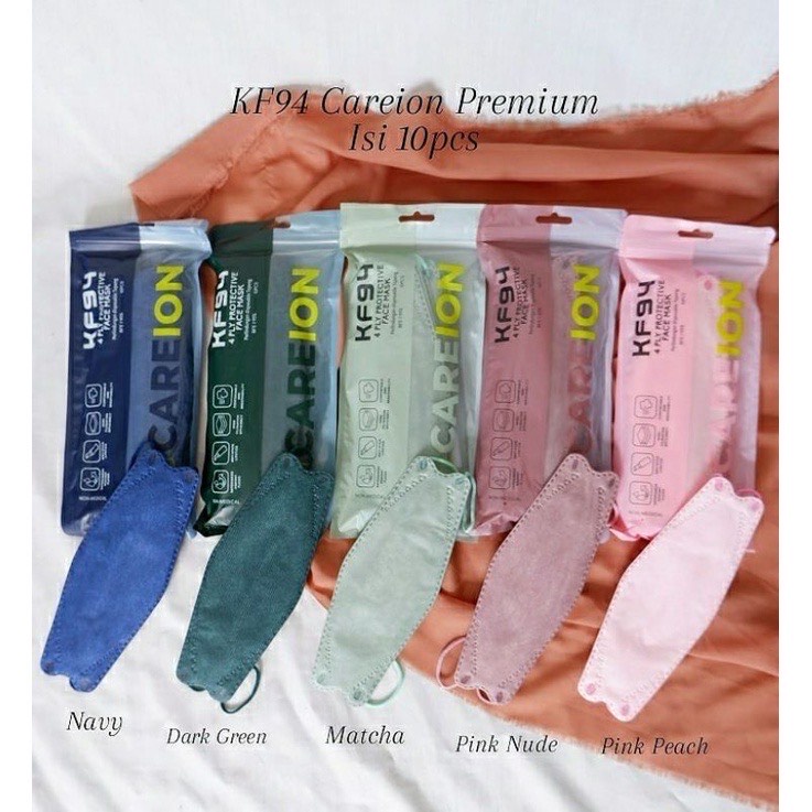 Masker KF94 Careion Isi 10 Pcs / KF 94 Careion hijab 10pcs