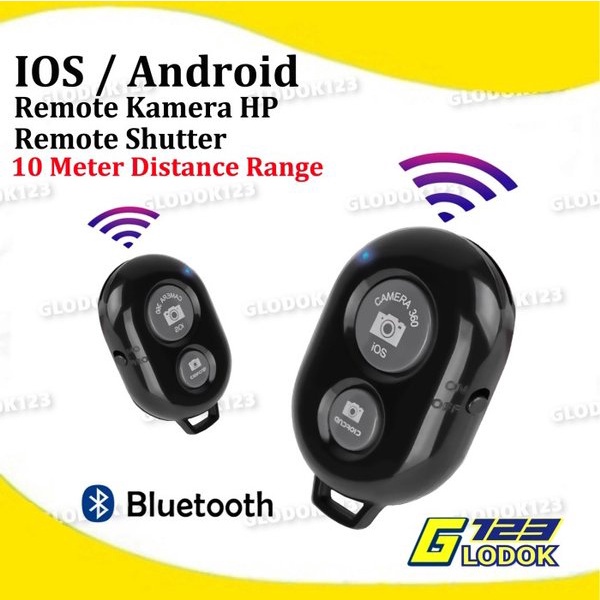 Tomsis Bluetooth Remote Shutter Smartphone Kamera Android IOS Iphone