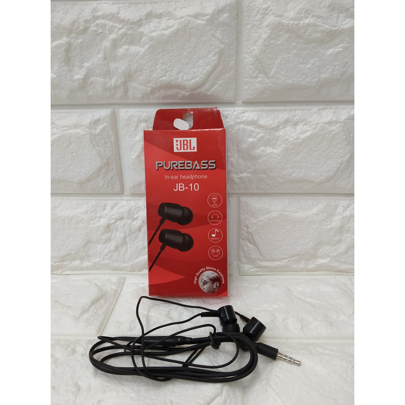 HF HANDSFREE HEADPHONE HEADSET EARPHONE JB-10 JB10 JB 10