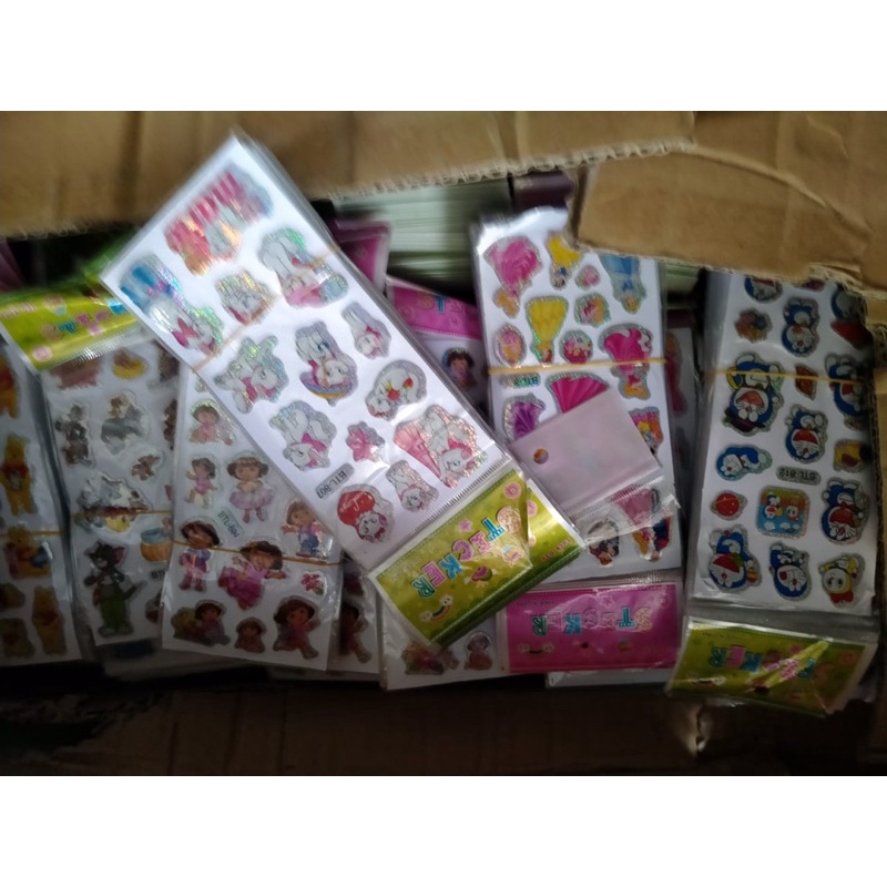 

20pcs Sticker Timbul 3D Karakter Anak