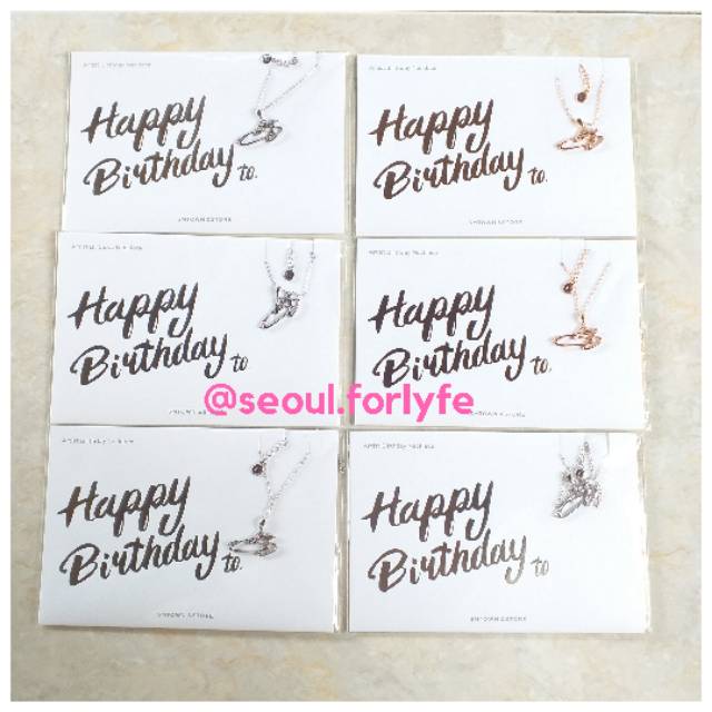 [PELUNASAN] SM ARTIST BIRTHDAY NECKLACE
