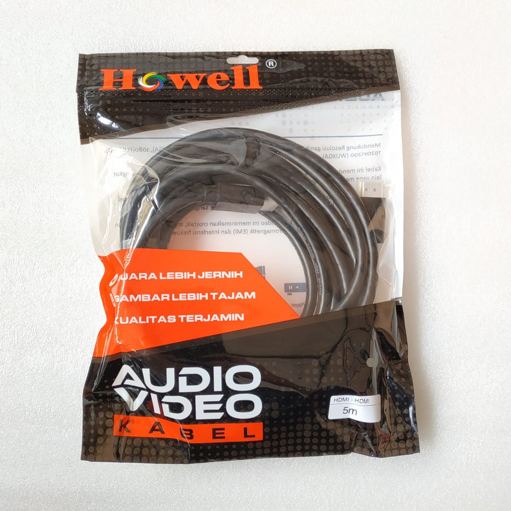 KABEL 5 Meter HDMI M-M HOWELL v1.4 PVC