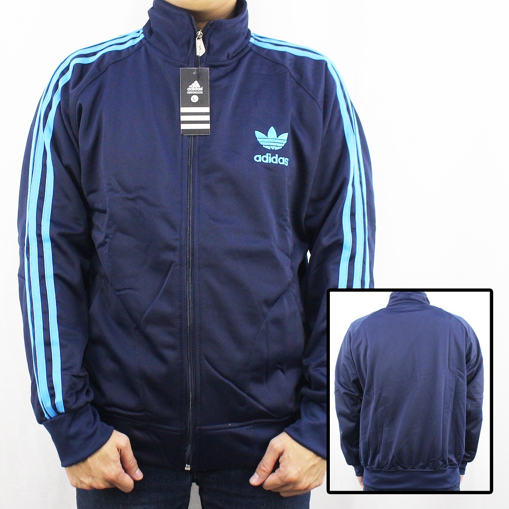 JAKET ADIDAS FIREBIRD NAVY LIST BIRU SIZE M L XL XXL XXXL - JAKET FIREBIRD ADIDAS - JAKET OLAH RAGA - TRAINING - JAKET OLAHRAGA - RUNNING - ADIDAS SAMBA