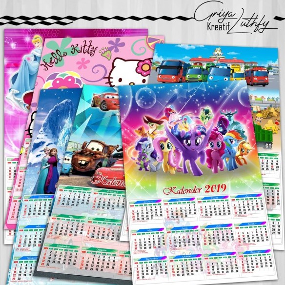 

Kalender Dinding Karakter/Kalender Dinding Anak Karakter