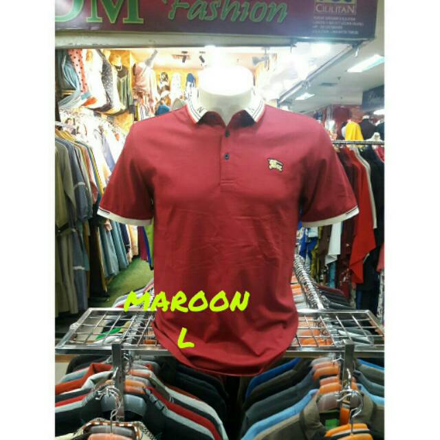 DVF01 KAOS KERAH NITROX BURBERRY IMPORT / FASHION KAOS PRIA / KAOS PRIA