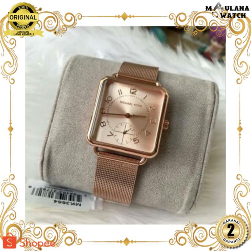 JAM TANGAN PRIA WANITA | RANTAI | KULIT | KARET | MURAH | WANITA MICHAEL KORS MK3664 ORIGINAL