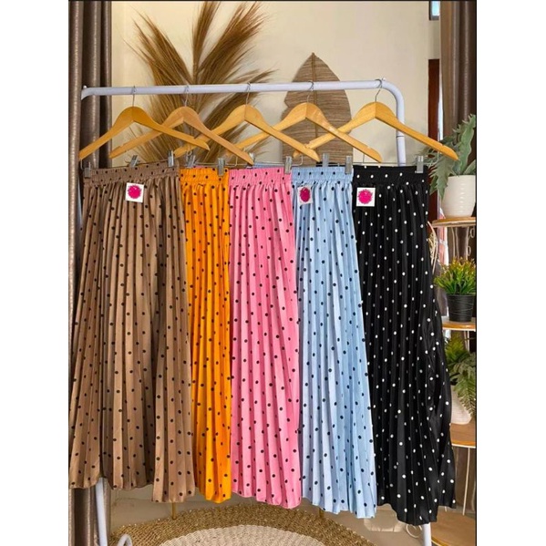 ROK POLKADOT / ROK PLISKET POLKADOT / ROK PLISKET MOTIF POLKADOT / ROK POLKA / ROK POLKADOT PREMIUM / ROK POLKA TEBAL / ROK POLKADOT PUTIH / ROK POLKADOT HITAM / ROK PLISKET PREMIUM