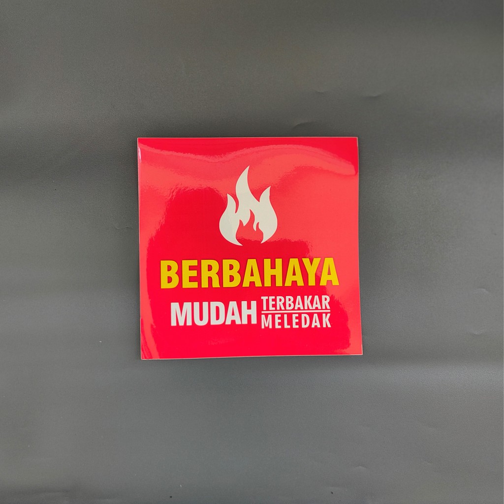 Stiker Peringatan Bahan berbahaya Mudah Terbakar – Stiker Bahan Berbahaya Mudah Meledak