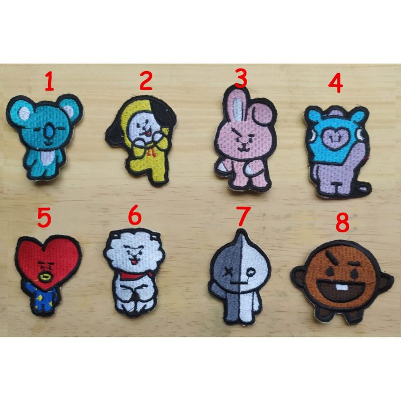 Patch Bt21 / patch Bts / PATCH Bordir Bts21