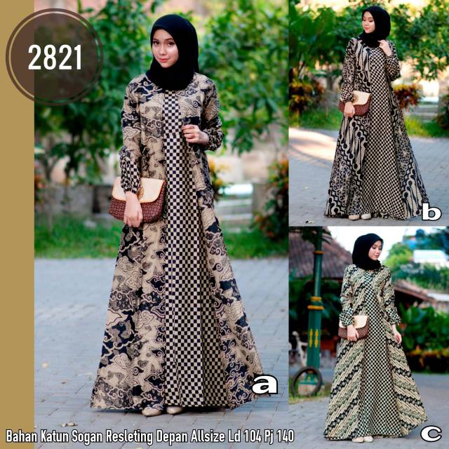  Gamis  katun sogan Gamis  busui Gamis  batik  Gamis  batik  