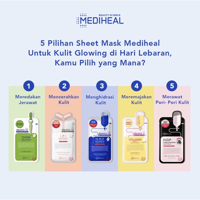 MEDIHEAL Sheet Mask Essential Ampoule Serum