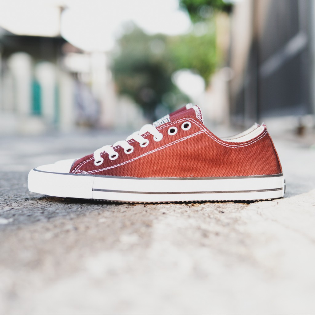 Sepatu Pria/Wanita Converse Allstar Pendek Maroon Kasual Sneakers Bertali /Sekolah/Kuliah/Murah