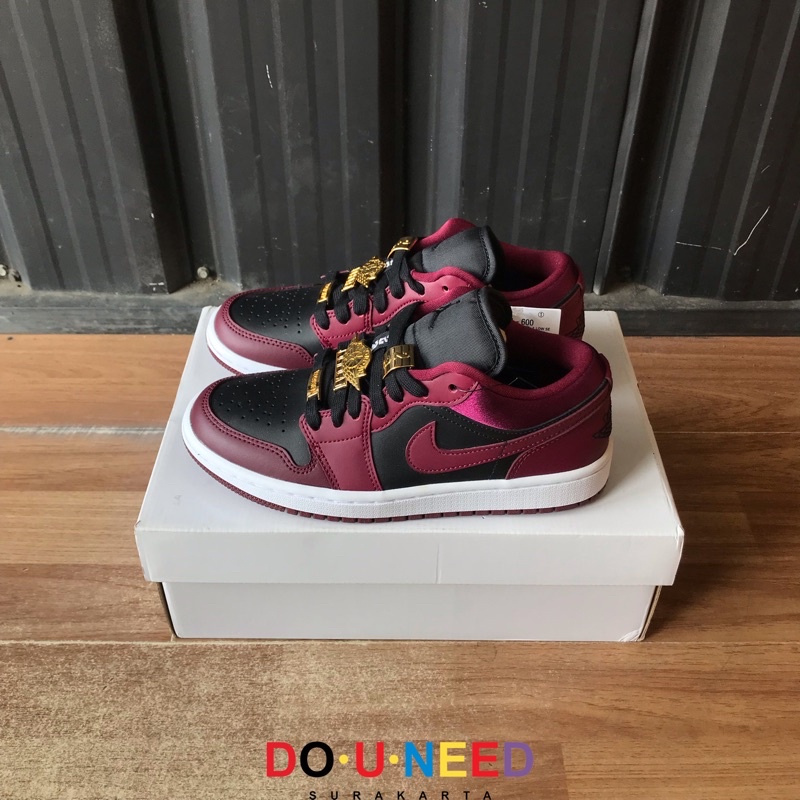 Nike Air Jordan 1 Low Dark Beetroot Maroon Burgundy Black White
