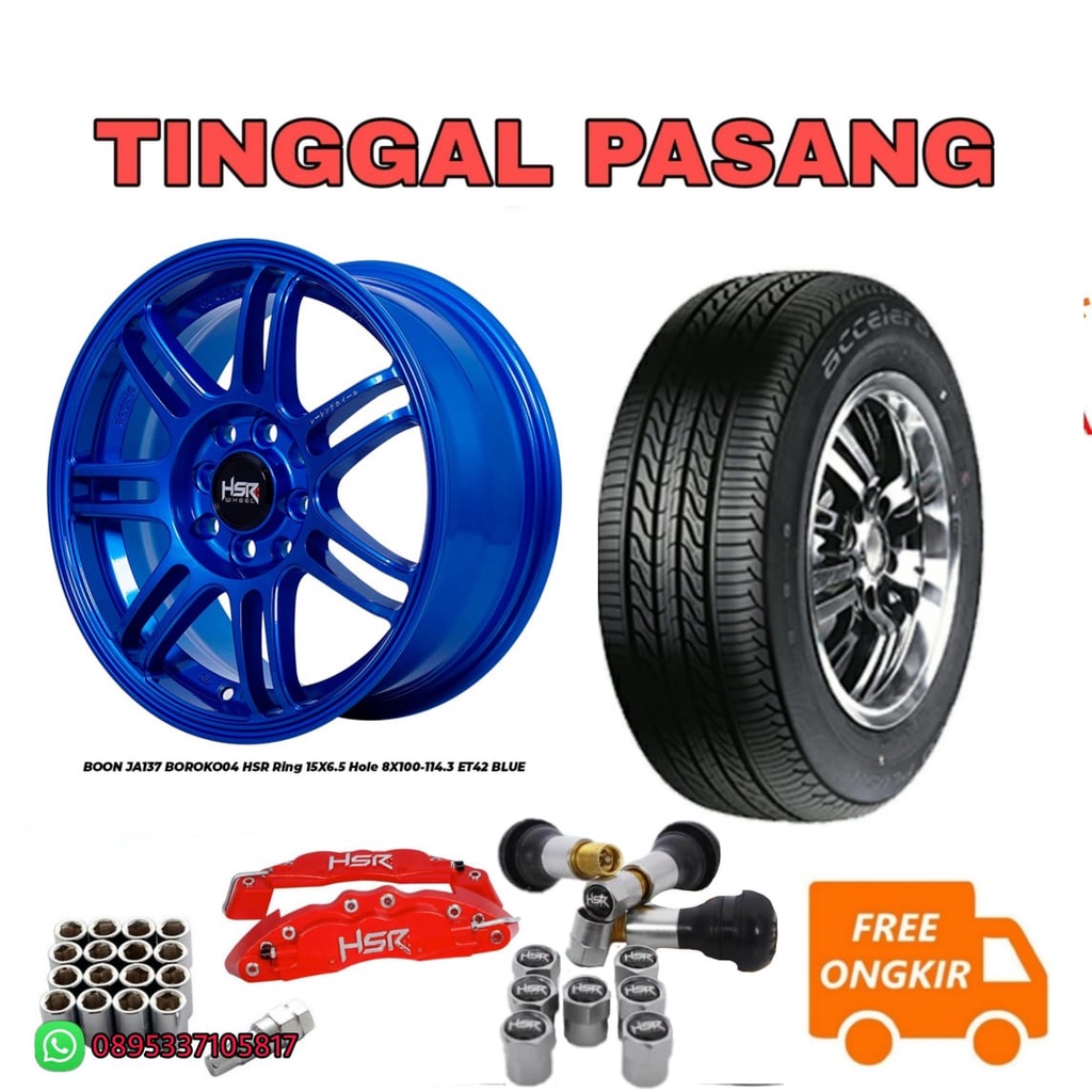 Jual PAKET Velg Mobil Murah HSR BOON JDM R15 Ring 15 Jazz Agya Ayla ...