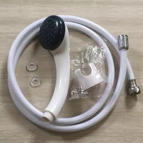 Paket Hemat Hand shower + Braket Shower system + Selang 150cm