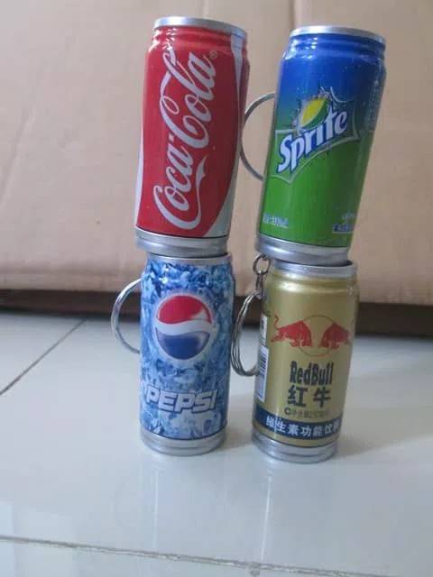 Gantungan kunci model minuman kaleng softdrink lucu unik murah-3