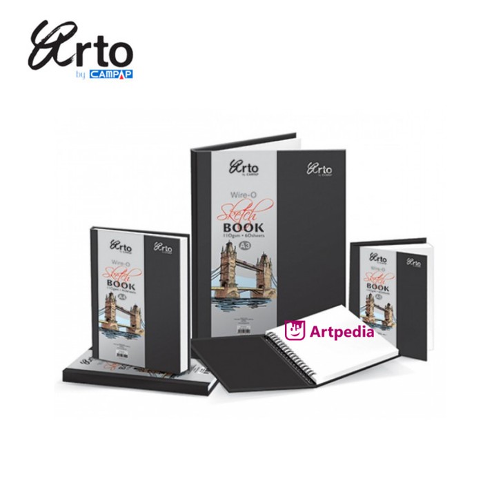 

Dijual Arto A4 Wire O Hard Cover Sketch Book 110gsm Sketch Book ARTO Wire O Limited