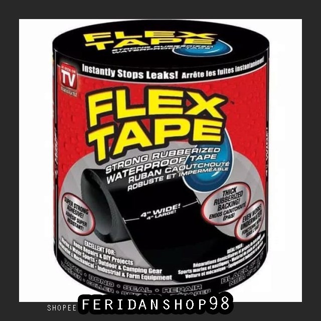 

BT328 FLEX TAPE 4" BEST X 1 5 M ISOLASI AJAIB LAKBAN - HITAM BY FERIDANSHOP98