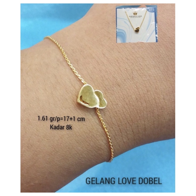 Gelang love kadar 375/8k hartadinata