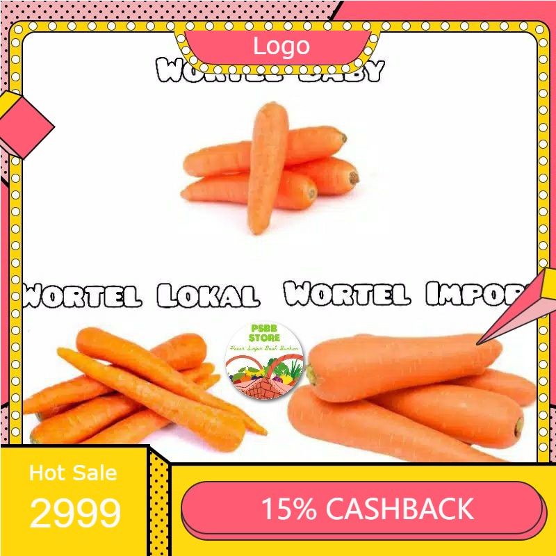 

RENGKEK SURABAYA - Wortel Lokal / Import / Brastagi / Wortel Baby - 250gr
