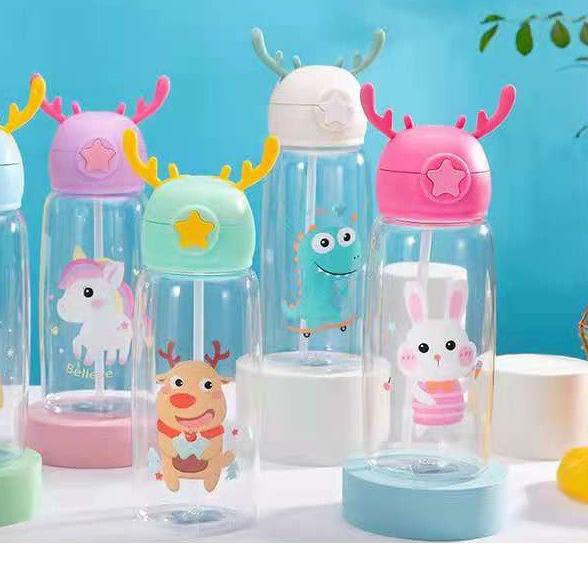 BOTOL MINUM ANAK SEDOTAN BPA FREE 700 ml- TEMPAT MINUM KIDS MIXUE BOTTLE RUSA TEETHER